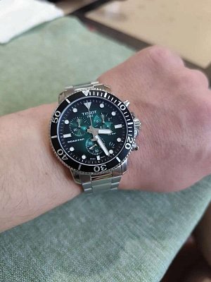 Фото покупателя: Швейцарские керамические наручные часы Tissot Seastar 1000 Quartz Chronograph T120.417.11.091.01