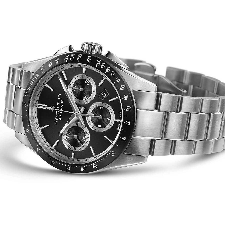 Часы Hamilton Jazzmaster Performer Auto Chrono H36606130 — сталь металл, Швейцария