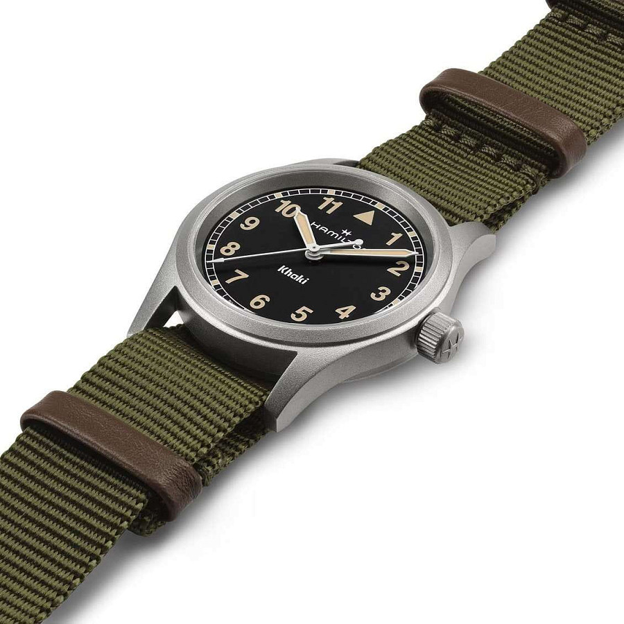 Часы Hamilton Khaki Field Quartz 33mm H69301930 — сталь, Швейцария