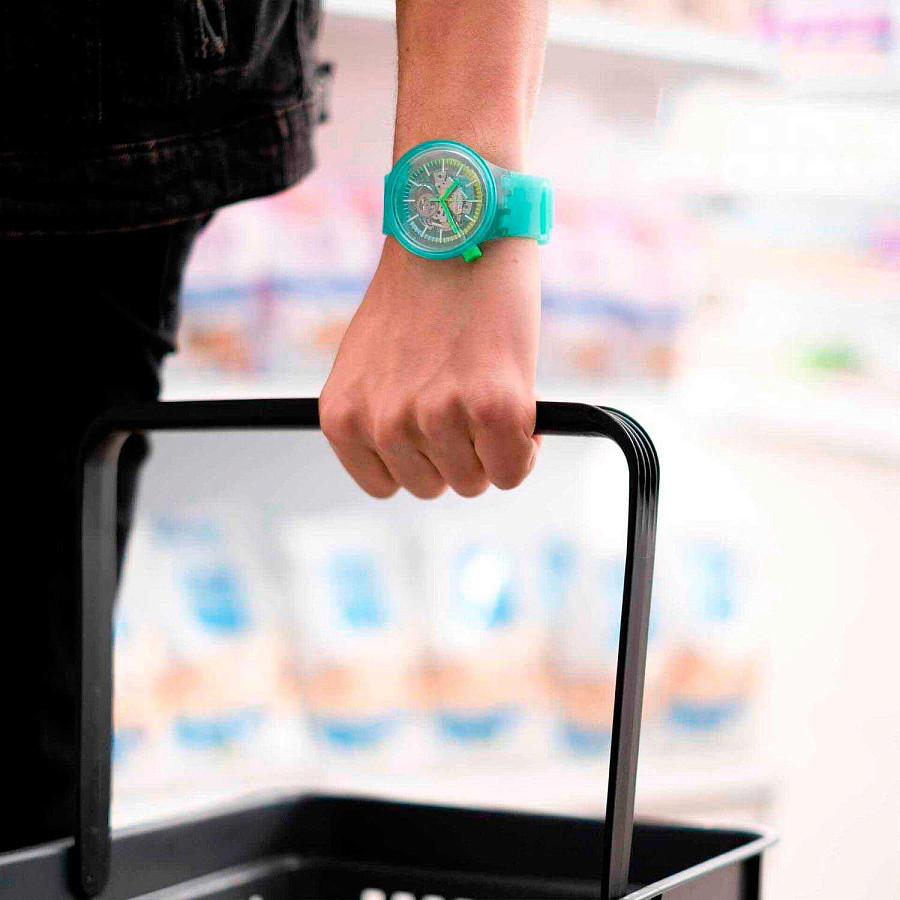 Часы Swatch Big Bold Swatch Pay! SO27L100-5300 — пластик, Швейцария