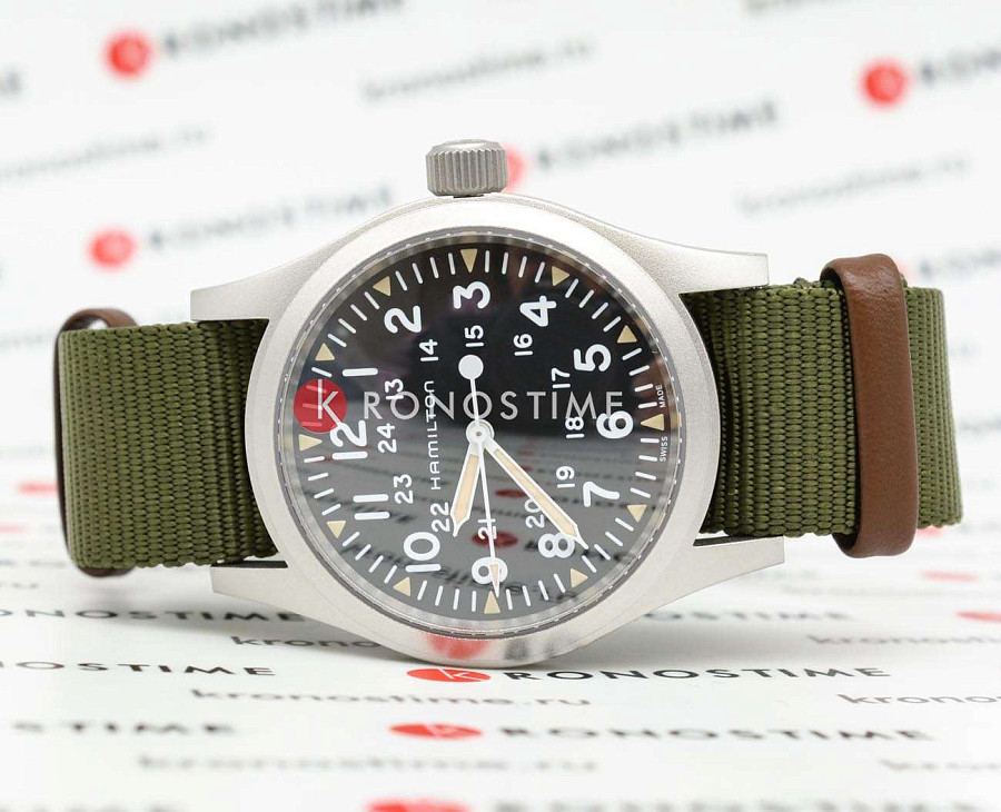 Часы Hamilton Khaki Field Mechanical H69439931 — механические, сталь