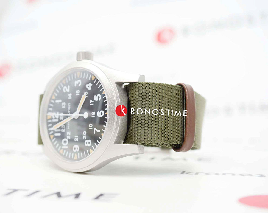 Часы Hamilton Khaki Field Mechanical 42mm H69529933 — сталь металл, Швейцария