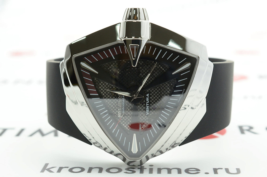 Часы Hamilton Ventura XXL Auto H24655331 — мужские, каучук
