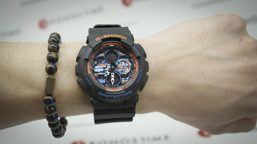 Часы Casio G-Shock GA-140CT-1A — мужские, пластик