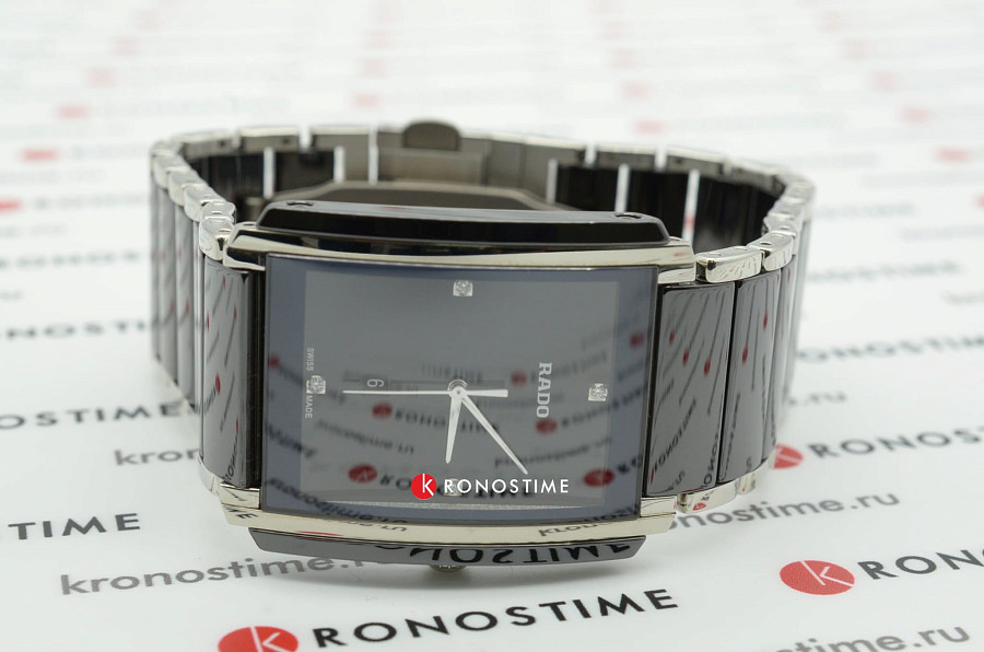 Часы Rado Integral Diamonds R20206712 — мужские, сталь + керамические вставки