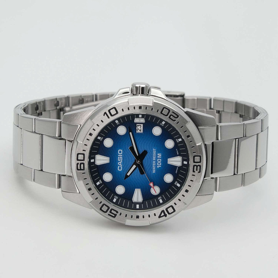 Часы Casio Collection MTD-140D-2A — нержавеющая сталь, мужские