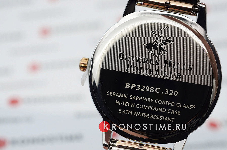 Часы Beverly Hills Polo Club BP3298C.320 — суперметалл с ip покрытием, женские