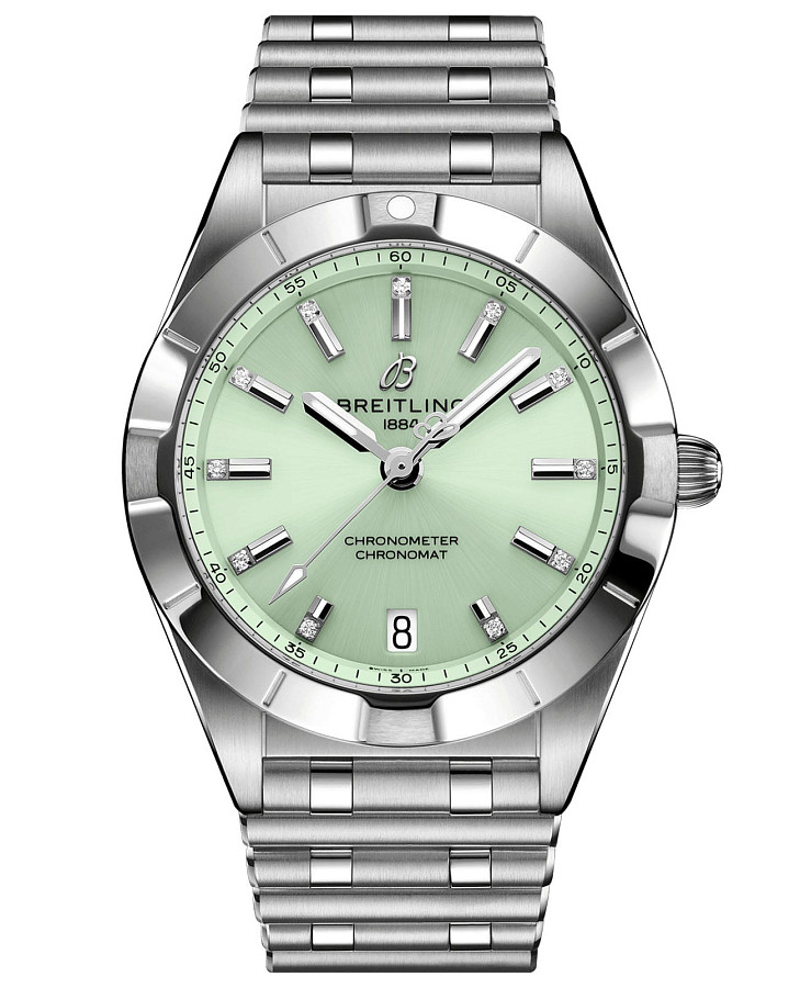 Часы Breitling Chronomat 32 A77310101L1A1 — женские, зеленый