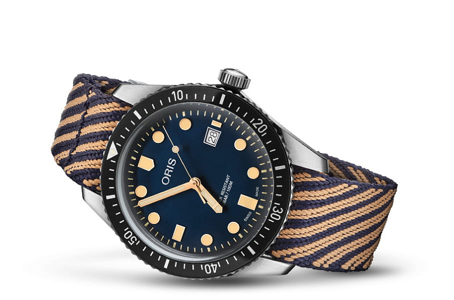 Часы Oris Divers Sixty‑Five 01 733 7720 4035-07 5 21 13 — механические, сталь