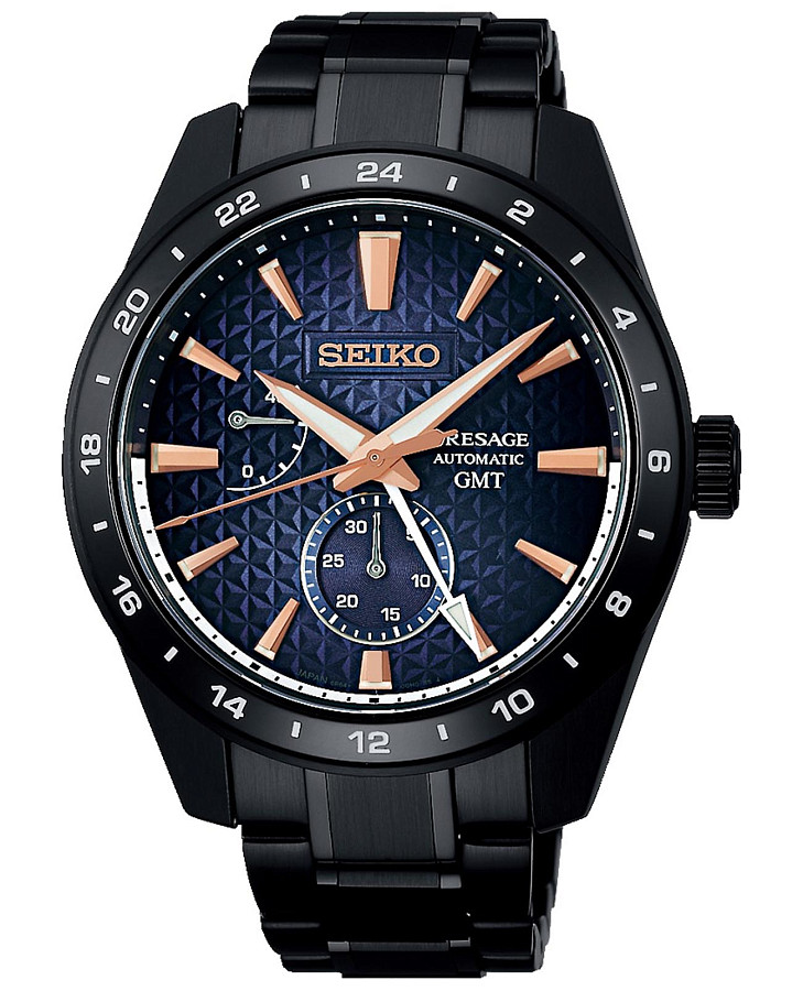Часы Seiko Presage Sharp Edged Series SPB361 — мужские, синий