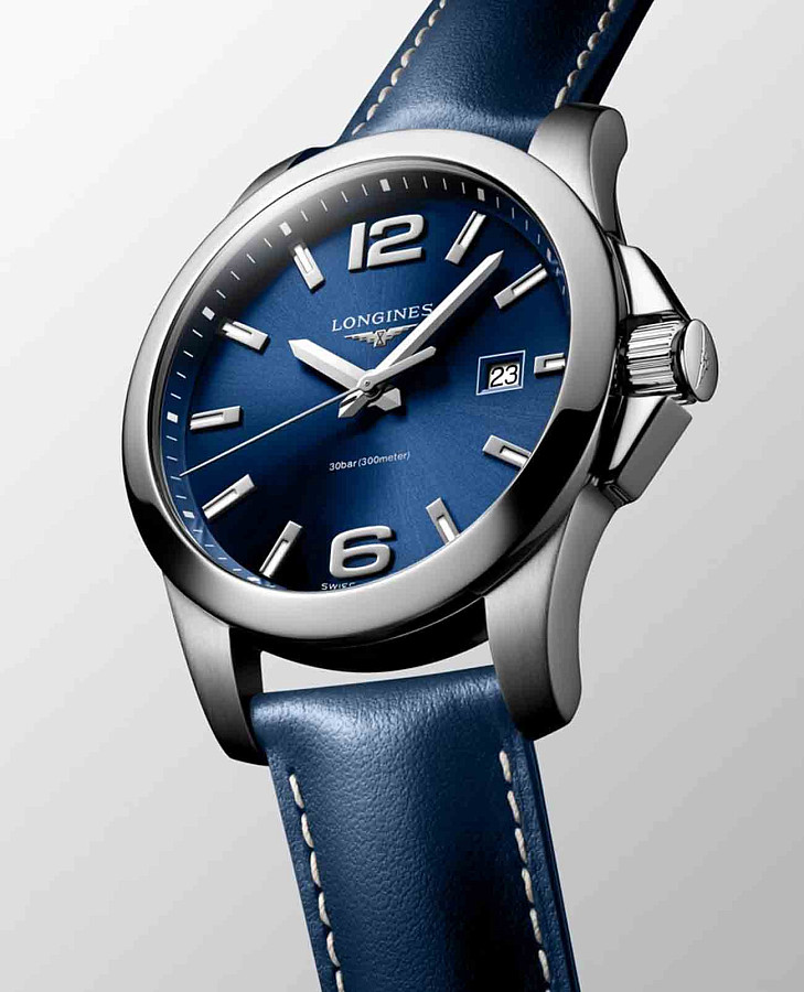 Часы Longines Conquest L3.759.4.96.0 — металл сталь, Швейцария