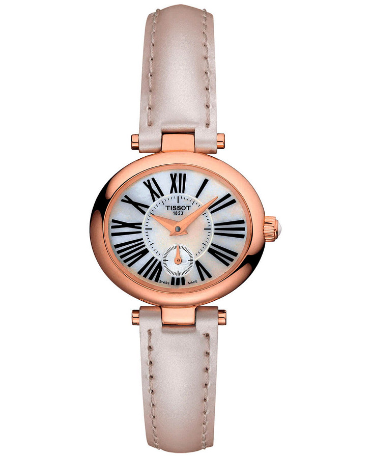 Часы Tissot Glamorous Lady 18K Gold T917.110.76.113.00 — женские, перламутровый