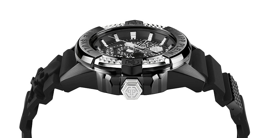 Часы Philipp Plein The Skull PWAAA1421 — черный, металл сталь