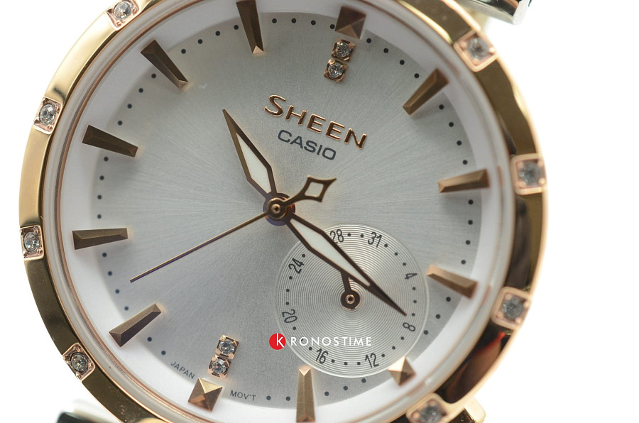 Часы Casio Sheen SHE-4051PGL-7A — металл сталь, Япония