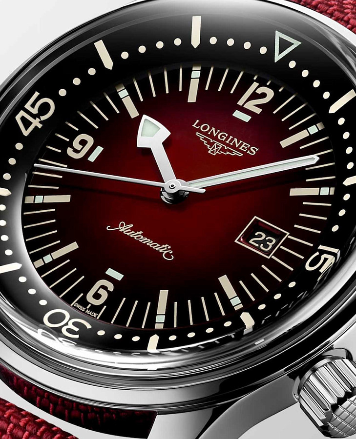 Часы Longines Legend Diver L3.374.4.40.2 — женские, тканевый