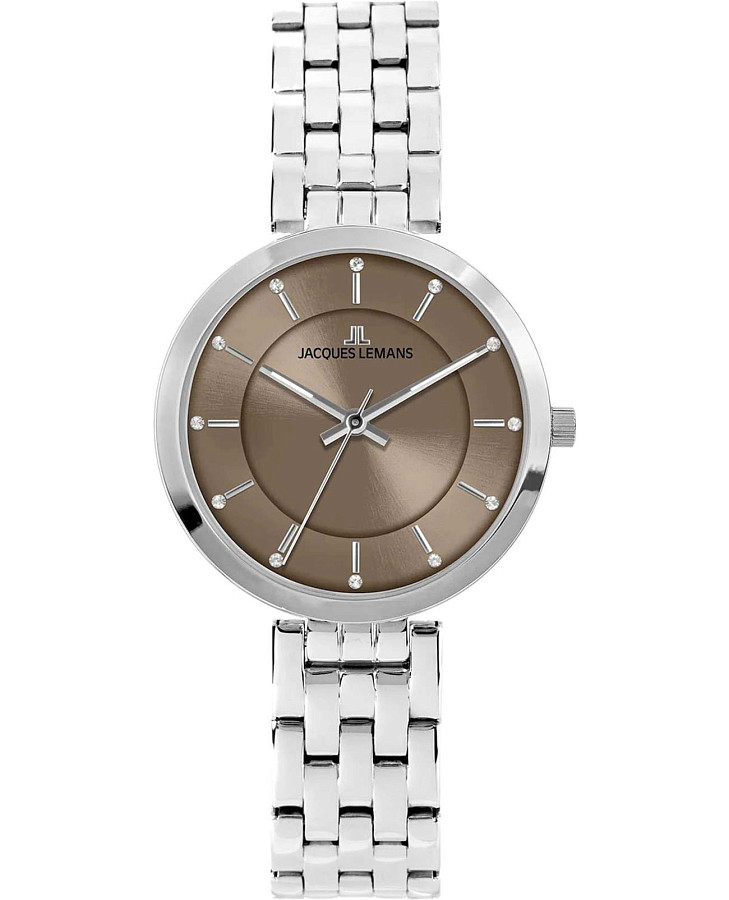 Часы Jacques Lemans Milano 1-2211B — женские, коричневый