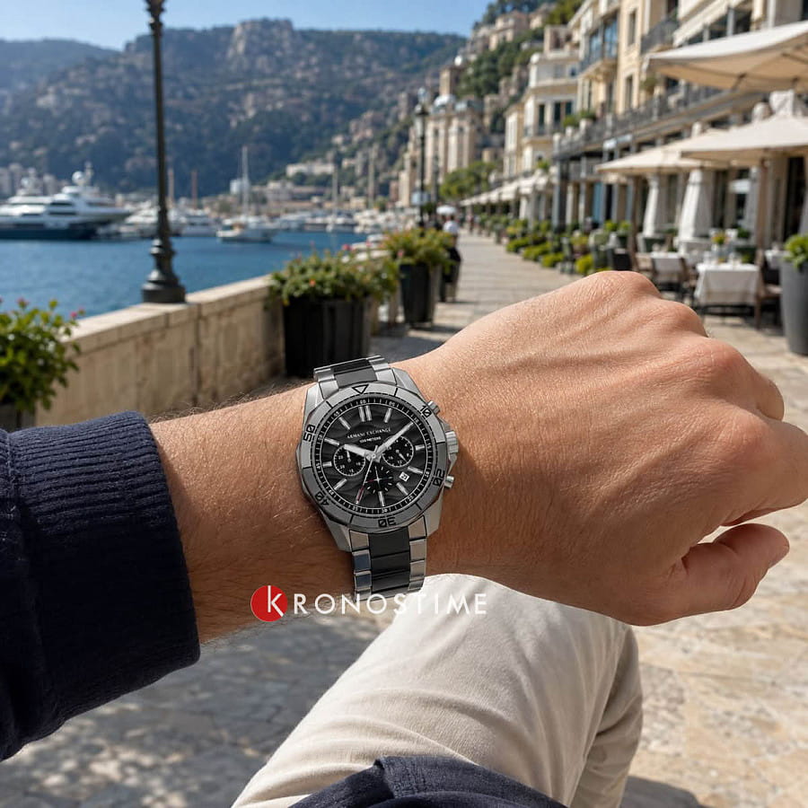 Часы Armani Exchange Spencer AX1973 — нержавеющая сталь с ip-покрытием, мужские