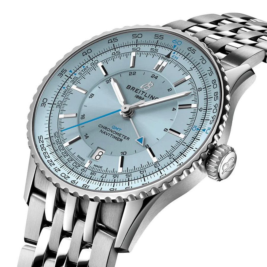 Часы Breitling Navitimer Automatic GMT 41 A32310171C1A1 — механические, сталь