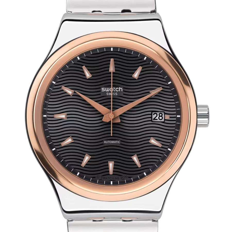 Часы Swatch Irony Sistem51 YIS405G — механические, металл сталь