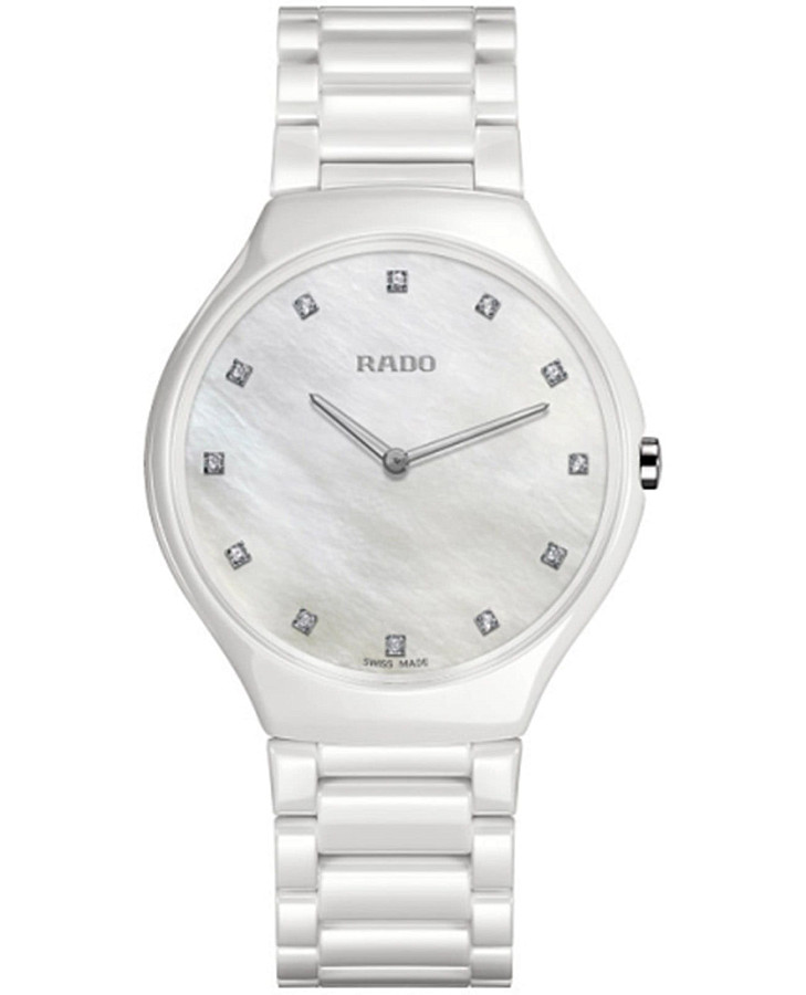 Часы Rado True Thinline Diamonds R27957912 — женские, перламутровый