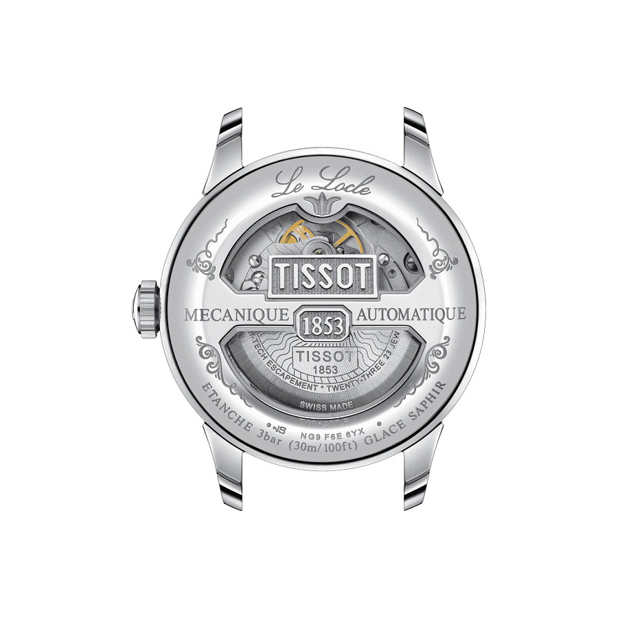 Часы Tissot Le Locle Powermatic 80 T006.407.11.043.00 — механические, металл сталь