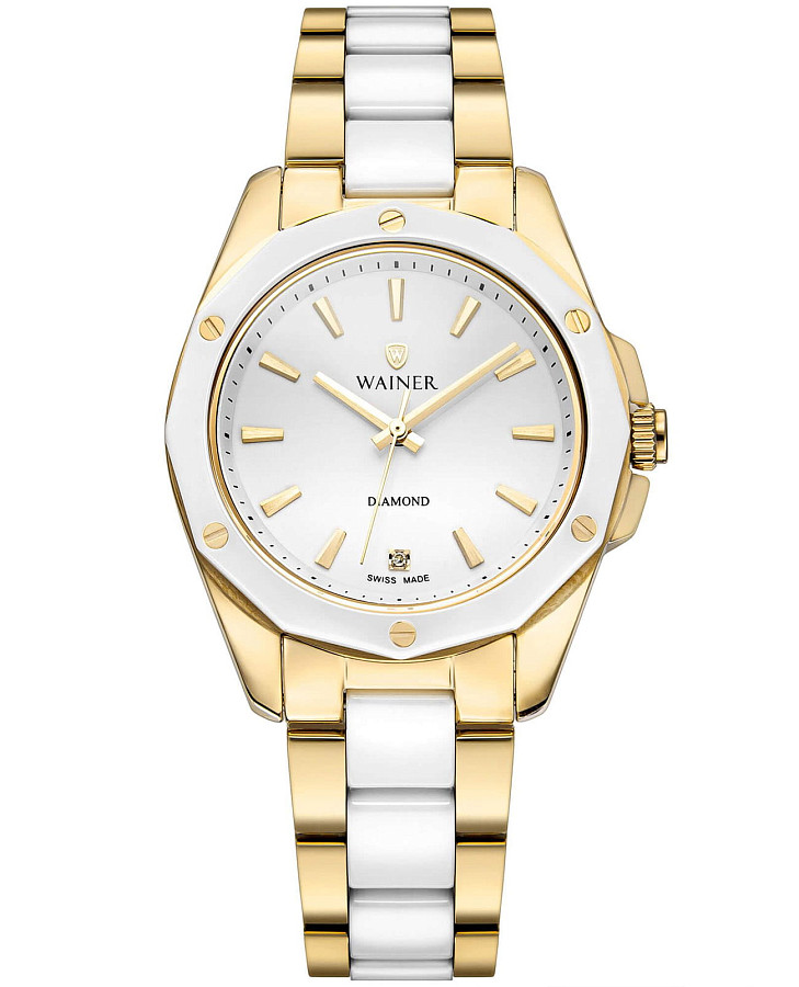 Часы Wainer Diamond WA.18050-B — женские, белый