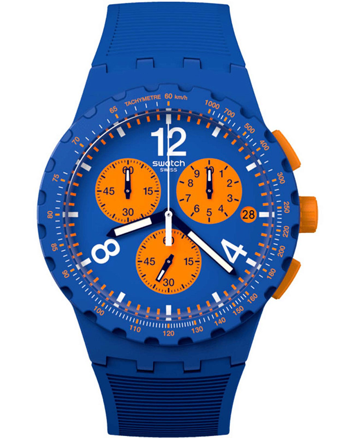 Часы Swatch Chrono 42 Standard SUSN419 — мужские, синий