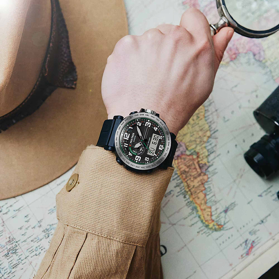 Часы Casio Pro Trek PRG-601-1DR (PRG-601-1) — мужские, пластик