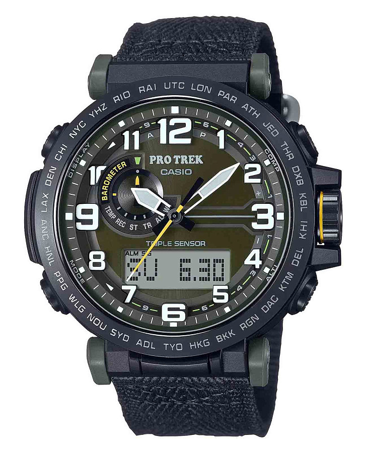 Часы Casio Pro Trek PRG-601YB-3DR (PRG-601YB-3) — мужские, зеленый