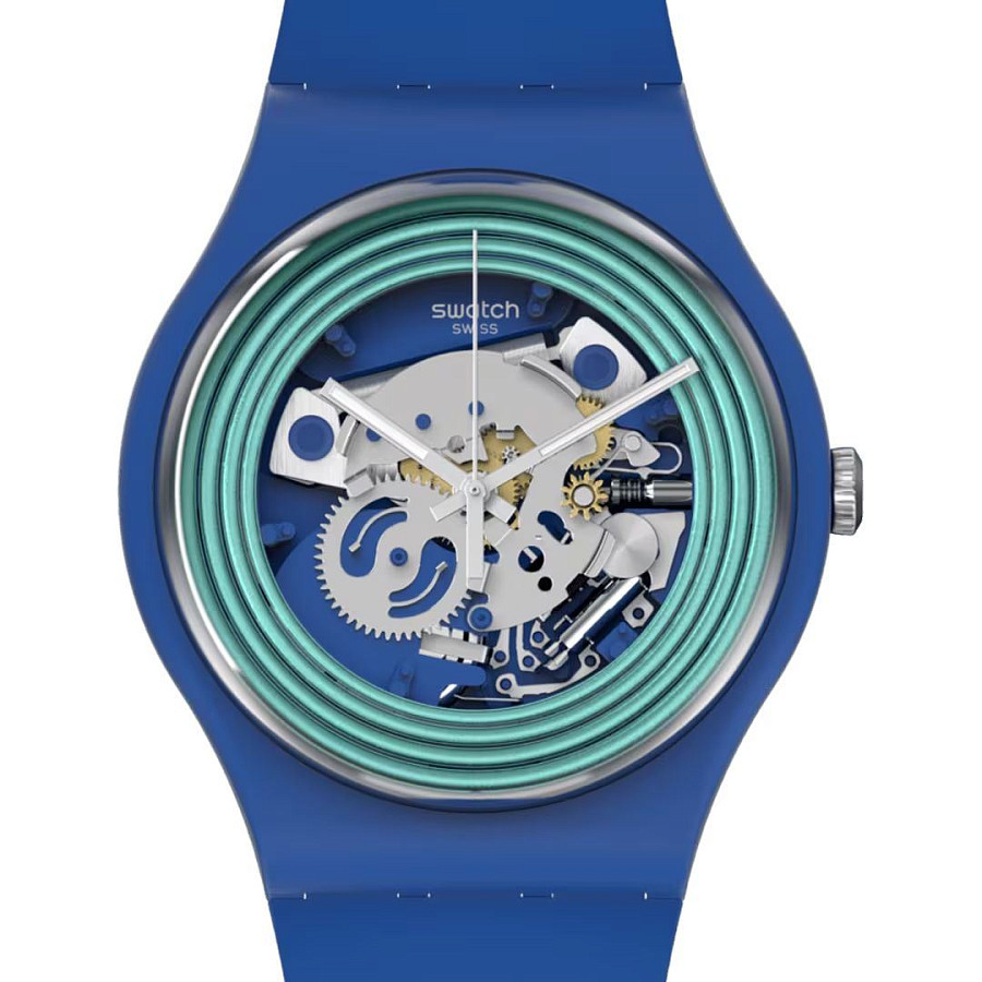 Часы Swatch New Gent Biosourced Swatch Pay! SO29N103-5300 — кварцевые, пластик