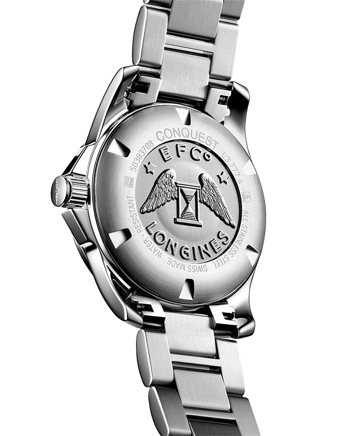Часы Longines Conquest L3.776.4.99.6 — механические, металл сталь