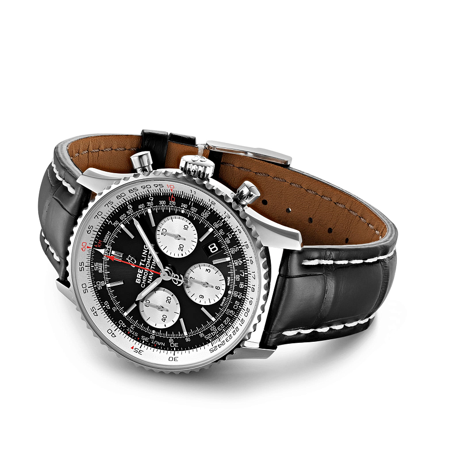 Часы Breitling Navitimer B01 Chronograph 43 AB0121211B1P1 — металл сталь, Швейцария