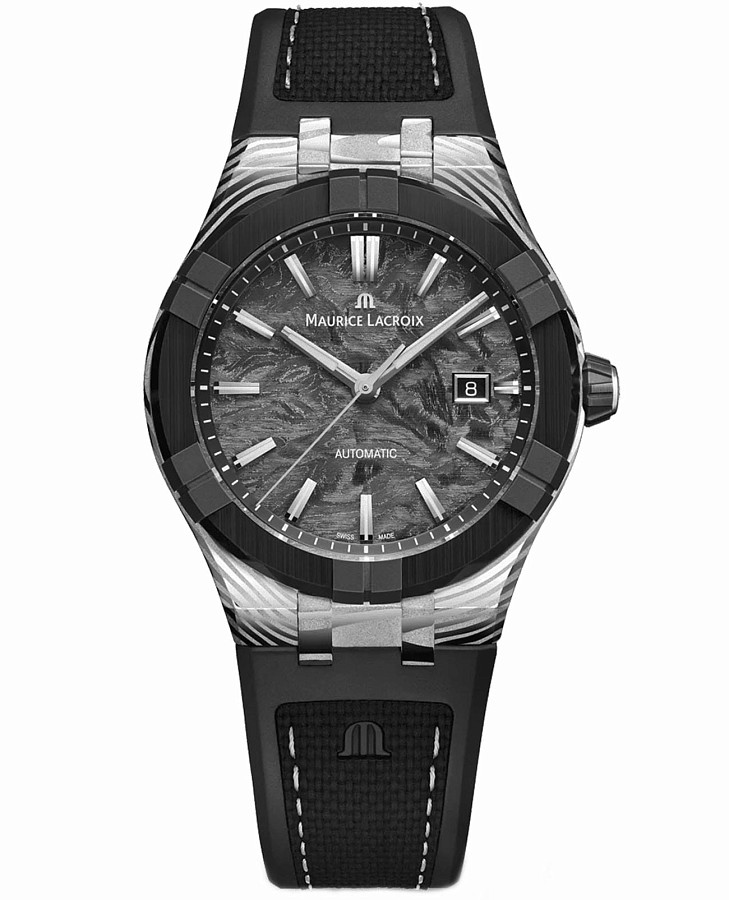 Часы Maurice Lacroix Aikon-Ic Frozen Carbon AC6008-K1C34-130-3 — мужские, серый