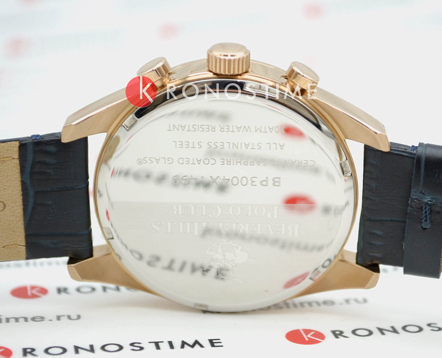 Часы Beverly Hills Polo Club BP3004X.499 — кожаный, мужские
