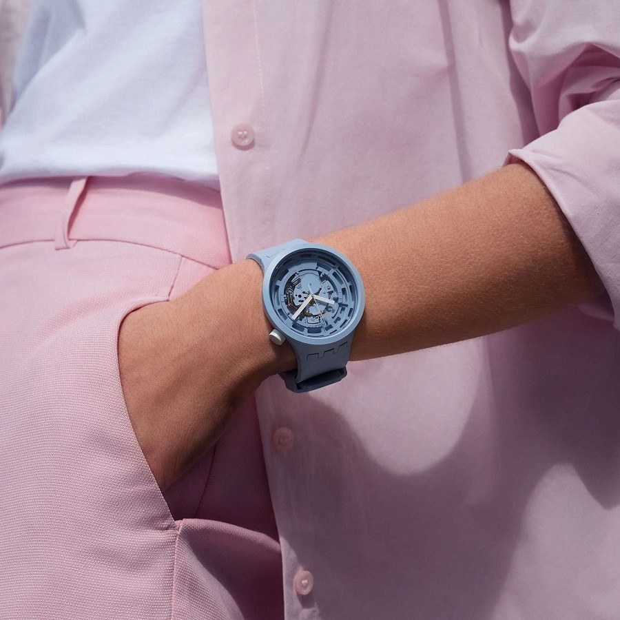 Часы Swatch Big Bold Bioceramic Lacquered SB03N100 — биокерамика, силикон