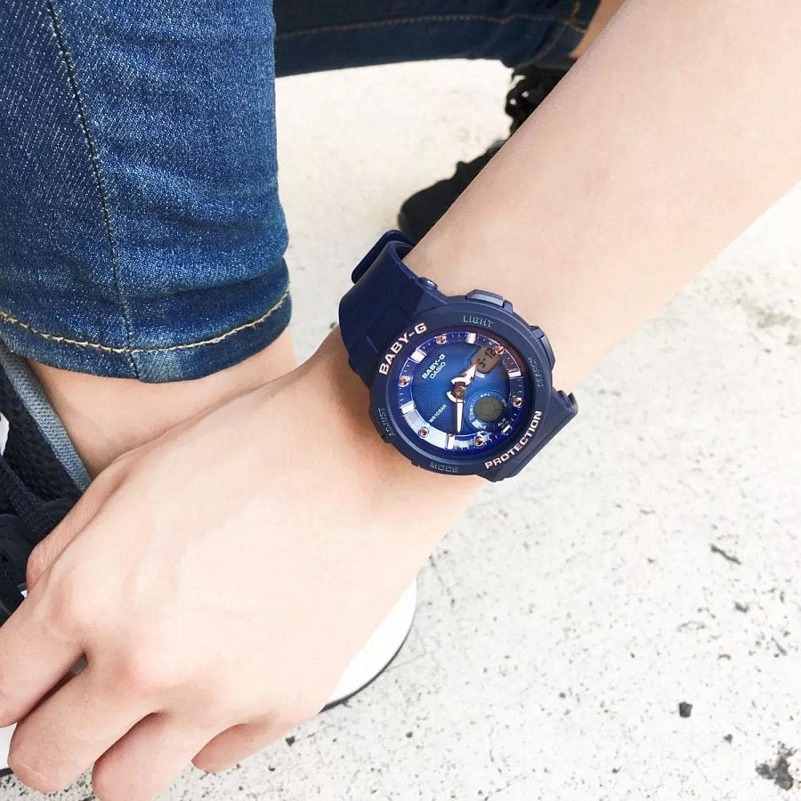 Часы Casio Baby-G BGA-250-2A2 — кварцевые, пластик