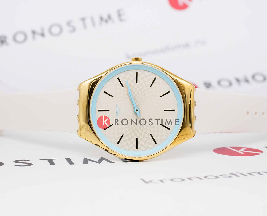 Часы Swatch Skin Irony SYXG127 — кварцевые, металл сталь