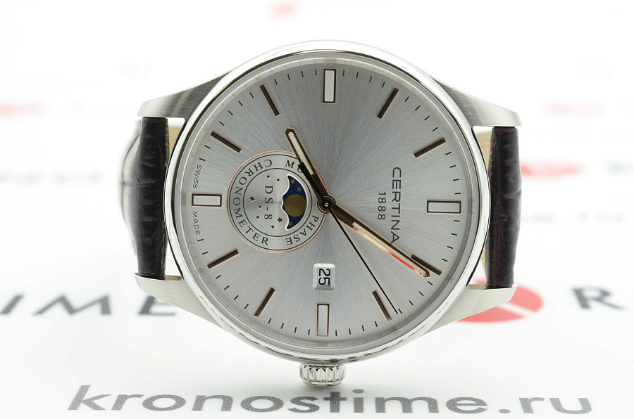 Часы Certina DS-8 Moon Phase C033.457.16.031.00 — серебристый, сталь металл