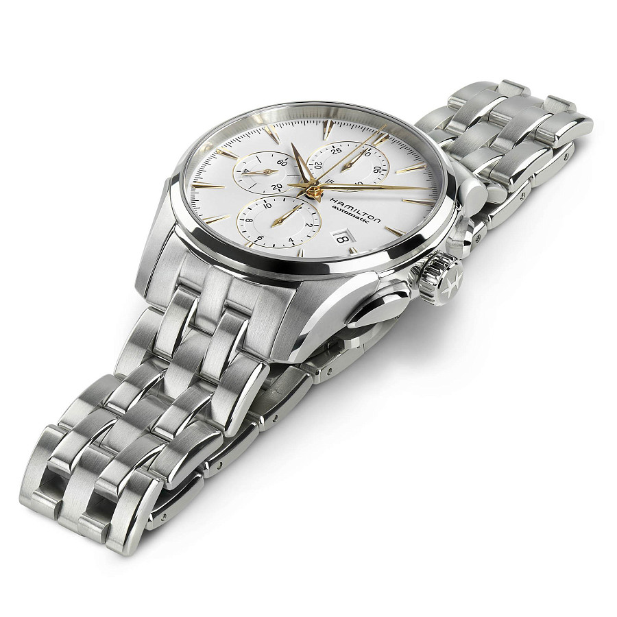 Часы Hamilton Jazzmaster Auto Chrono H32586111 — механические, сталь металл