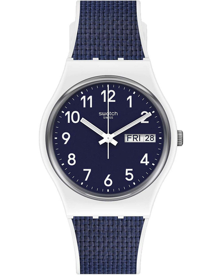 Часы Swatch Classic PVD Extensions Navy Light GW715 — женские, синий