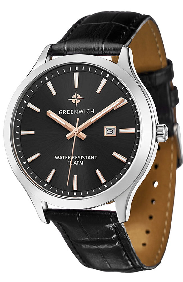 Часы Greenwich Helm GW 041.11.35 — кварцевые, металл сталь