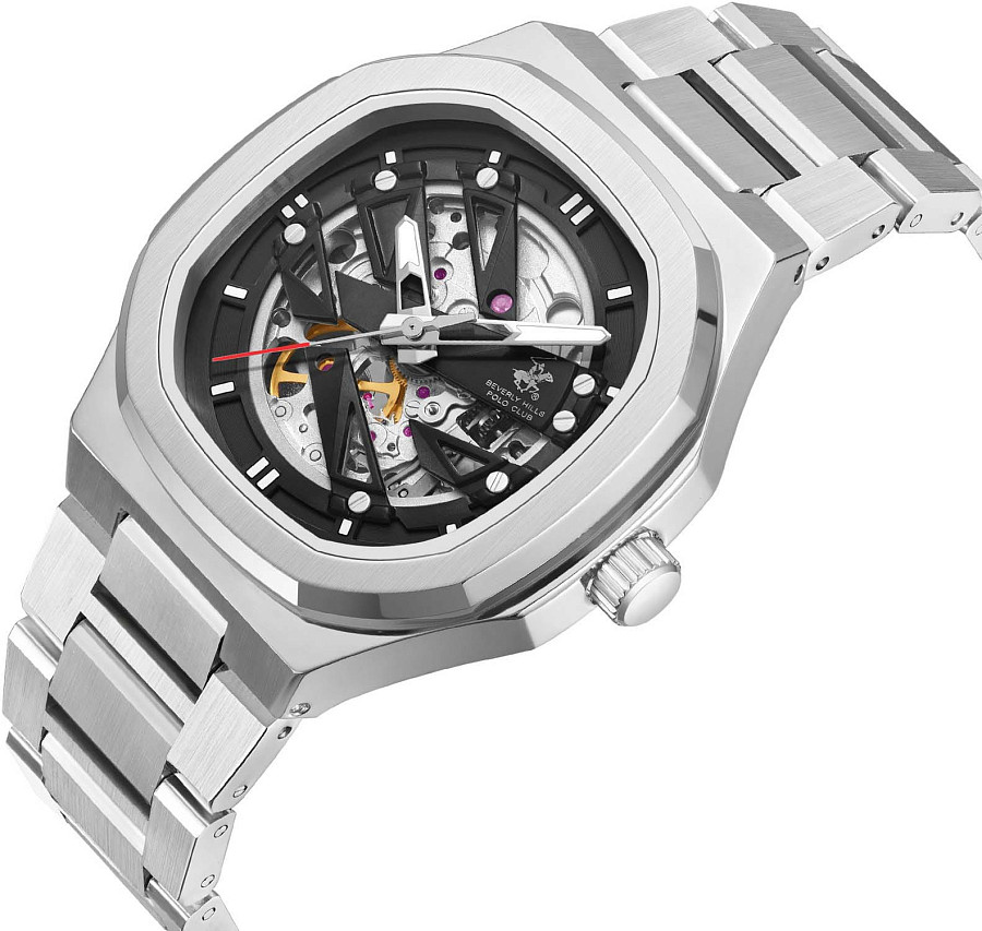 Часы Beverly Hills Polo Club BP3686X.350 — механические, сталь металл