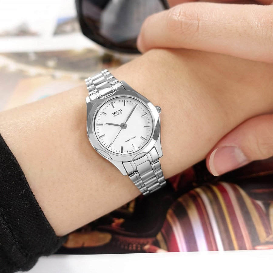 Часы Casio Collection LTP-1275D-7A — кварцевые, сталь металл