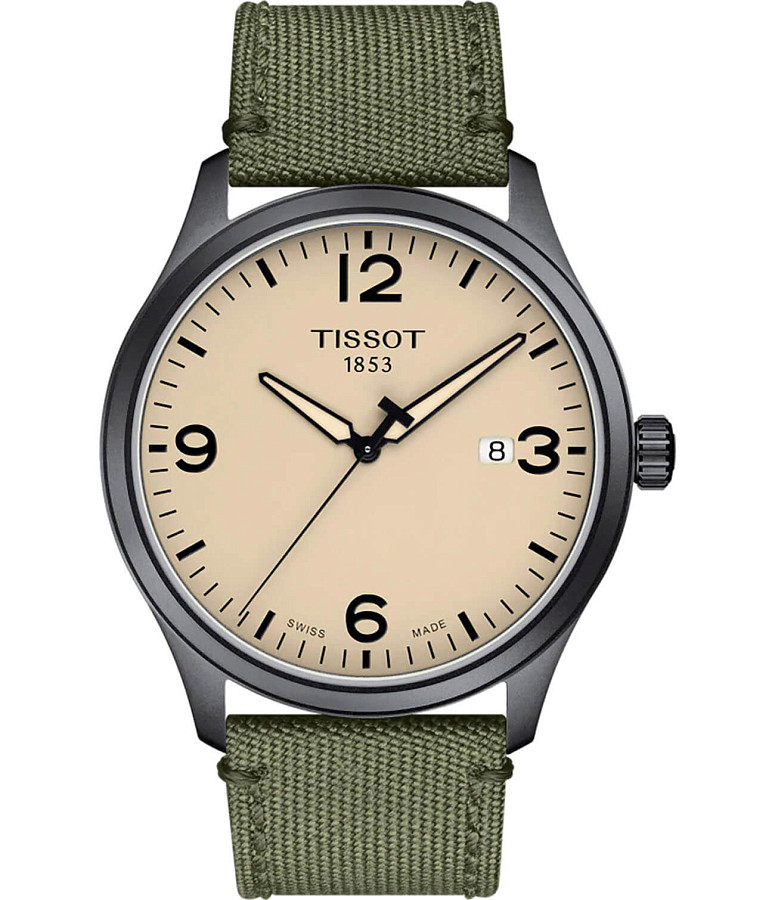 Часы Tissot Gent XL T116.410.37.267.00 — мужские, бежевый
