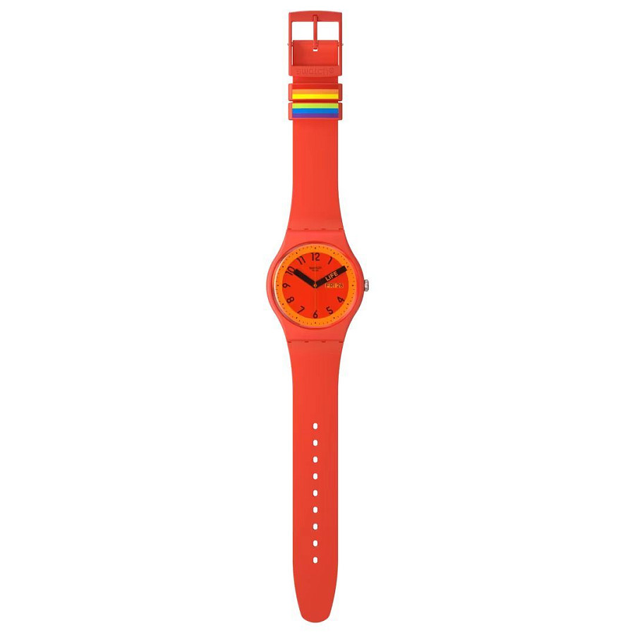 Часы Swatch New Gent Biosourced SO29R705 — пластик, Швейцария