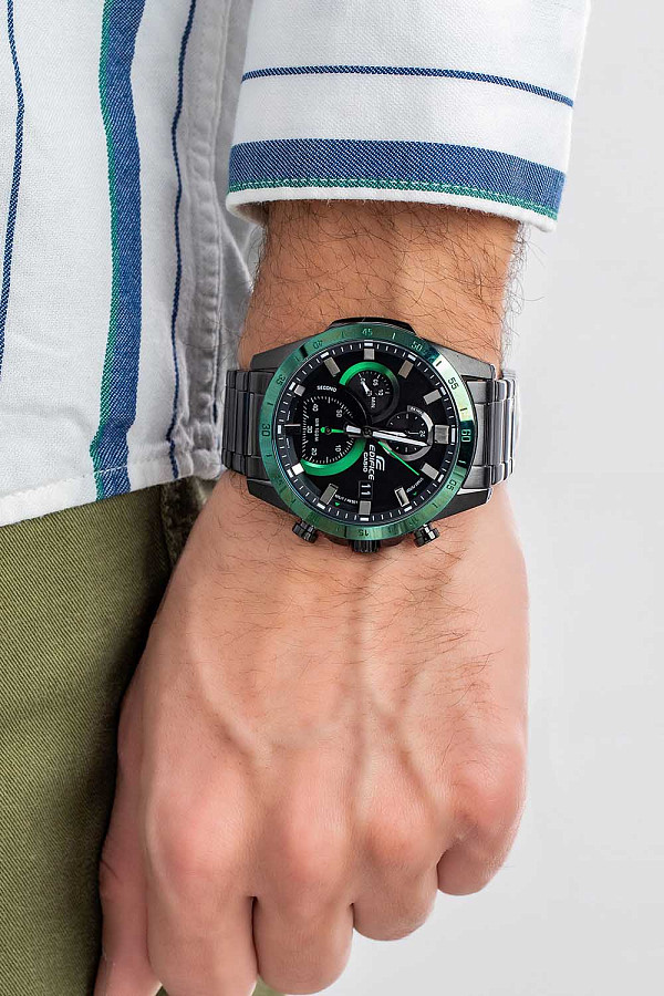 Часы Casio Edifice EFR-571DC-1AVUDF (EFR-571DC-1A) — кварцевые, металл сталь