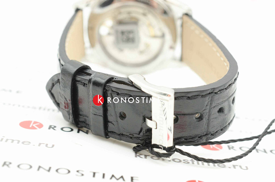 Часы Hamilton Jazzmaster Open Heart Lady Auto H32215730 — женские, кожаный