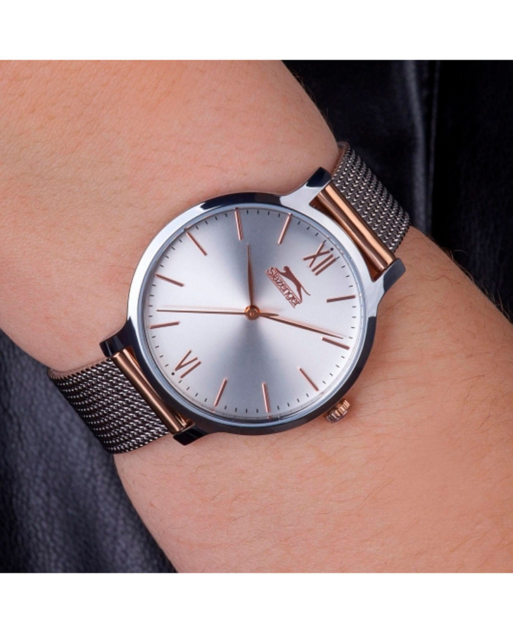 Часы Slazenger Lady SL.09.1823.2.04 — серебристый, металл суперметалл
