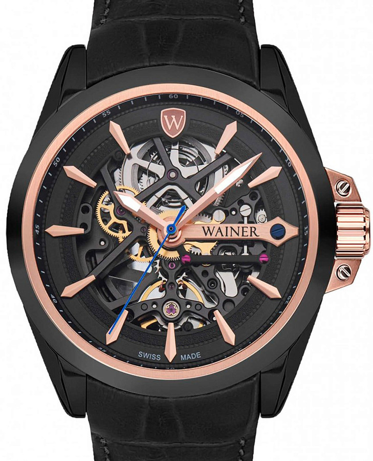 Часы Wainer WA.25677-E — механические, металл сталь