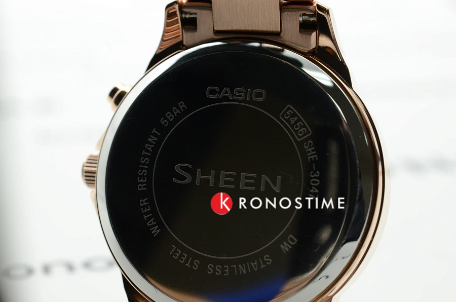 Часы Casio Sheen SHE-3047PG-5AUER — кварцевые, Япония, женские